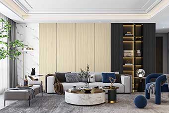 韶关轻奢风格-客厅