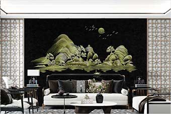 韶关森佰汇航空纤维墙咔（湖光山色）